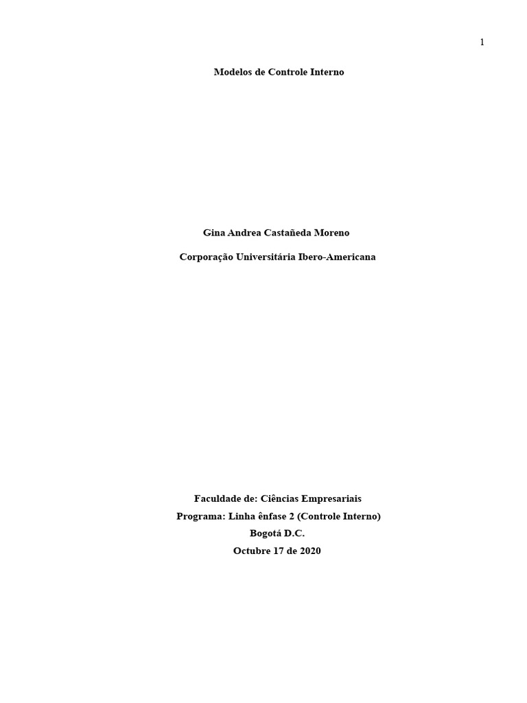 Modelos de Controle Interno em Auditoria | PDF | Cobit | Tecnologia da ...