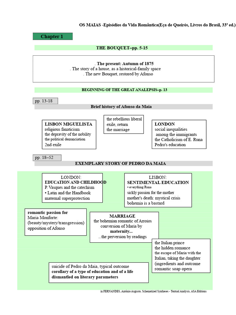 THE MAIAS Chapter I Outline | PDF