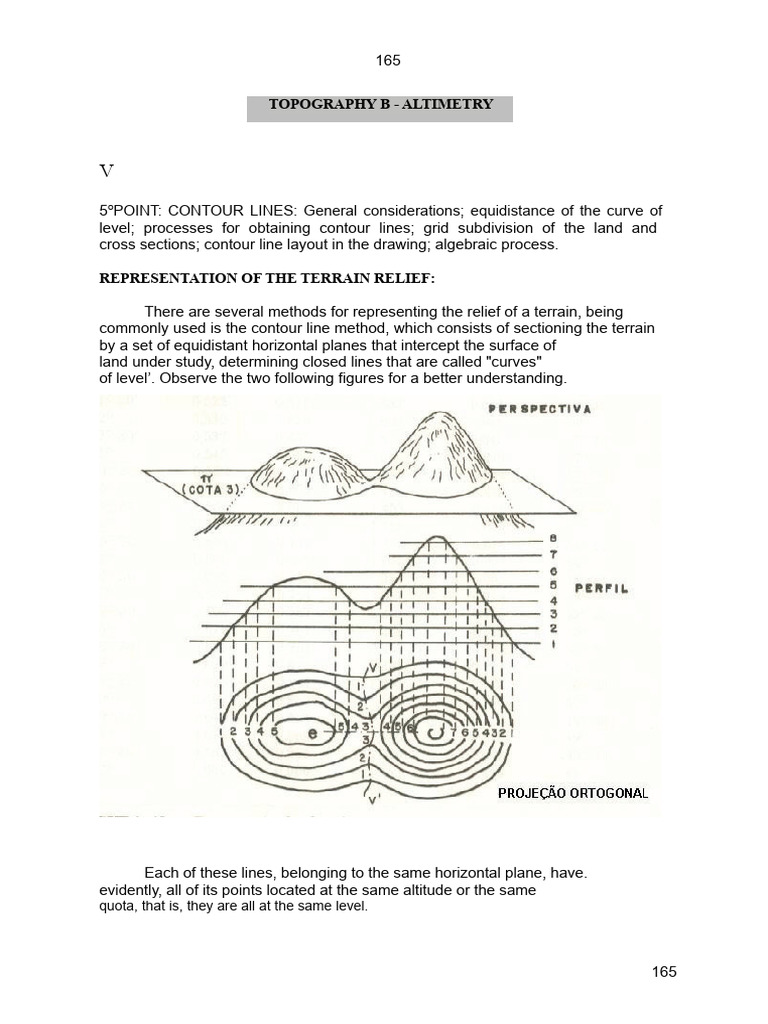 Understanding Contour Lines in Altimetry | PDF | Contour Line | Topography