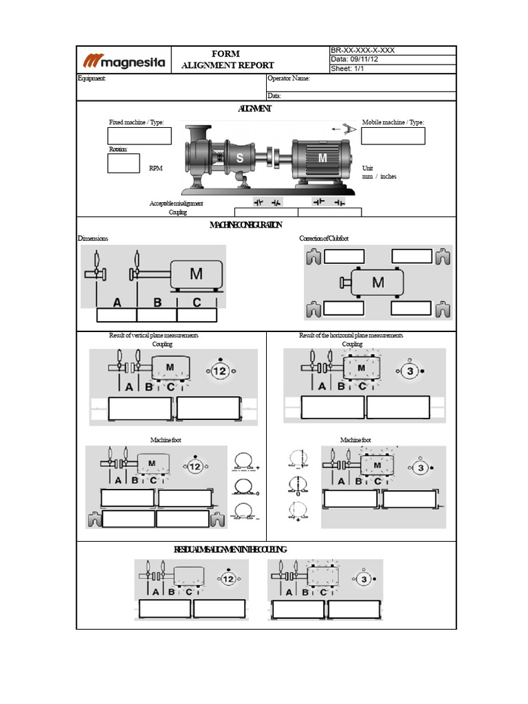 Alignment Report for Machine Coupling | PDF