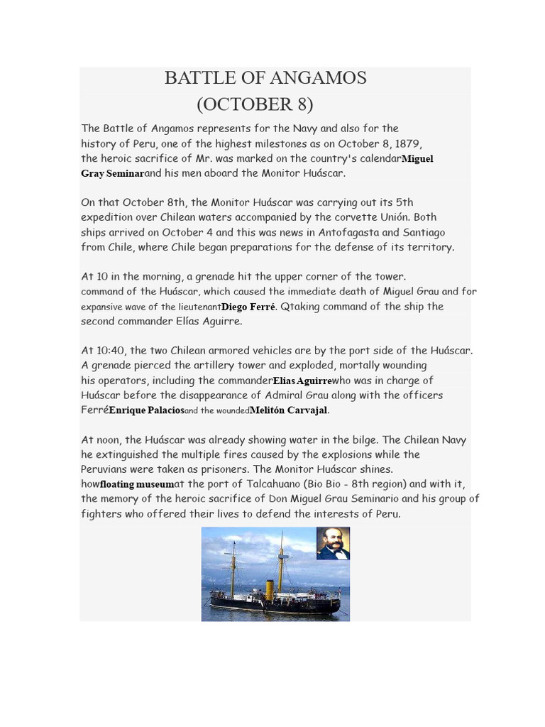 Key Historical Events in October Peru | PDF