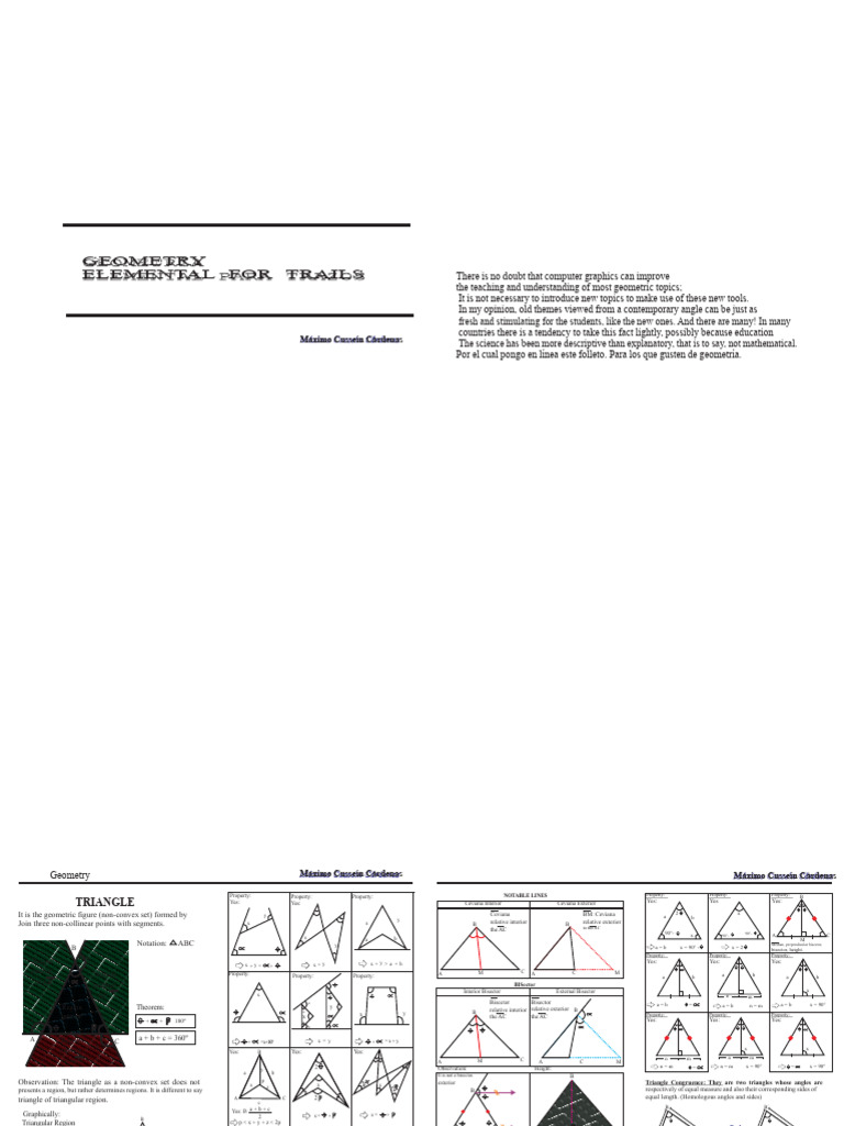 Geometry Concepts and Triangle Properties | PDF | Triangle | Euclid