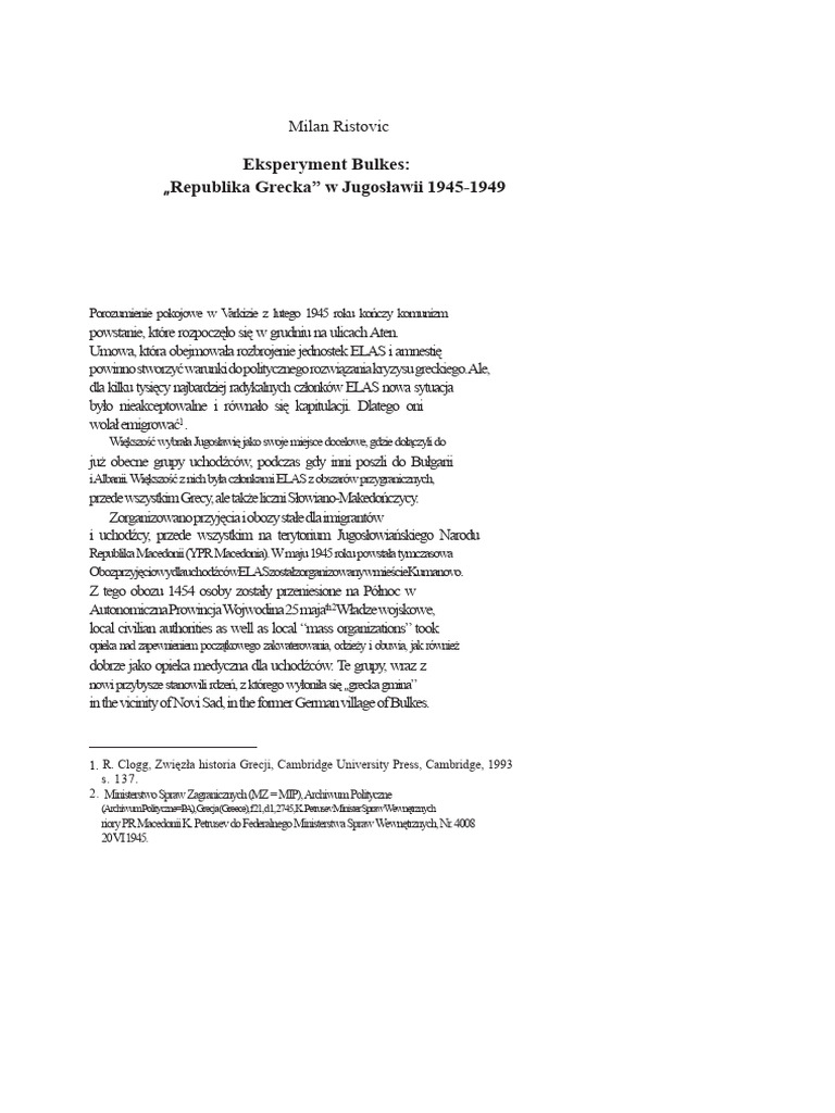 BalkanStudies - (7) Ristovic Final 021012 | PDF