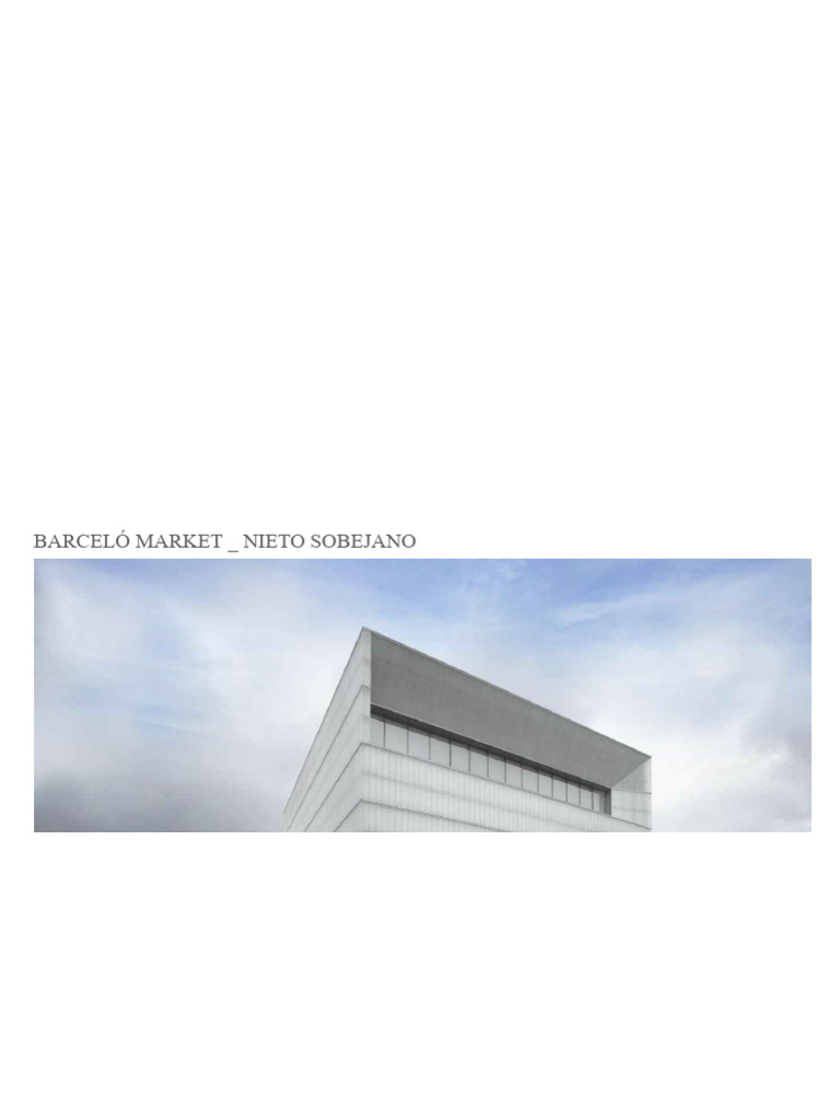 Barceló Market Project Overview | PDF | Glasses | Extrusion