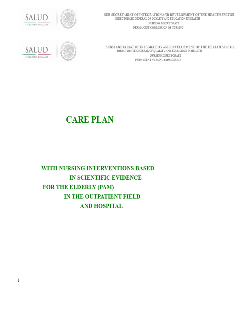 Nursing Care Plan for Elderly Health | PDF | Geriatrics | Balance (Ability)