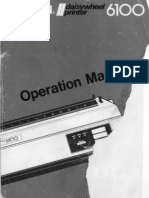 Juki 6100 Operation Manual Sep83