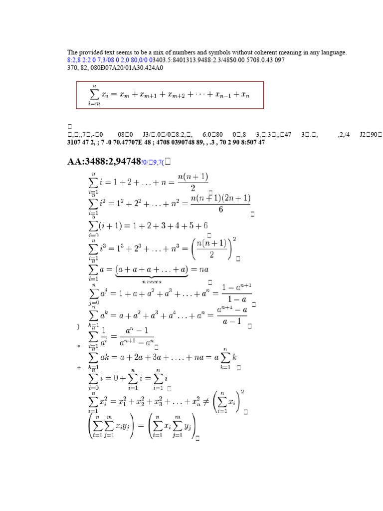 Random Numbers and Symbols Analysis | PDF