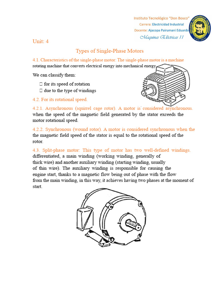 Types of Single-Phase Motors Explained | PDF | Electric Motor | Capacitor