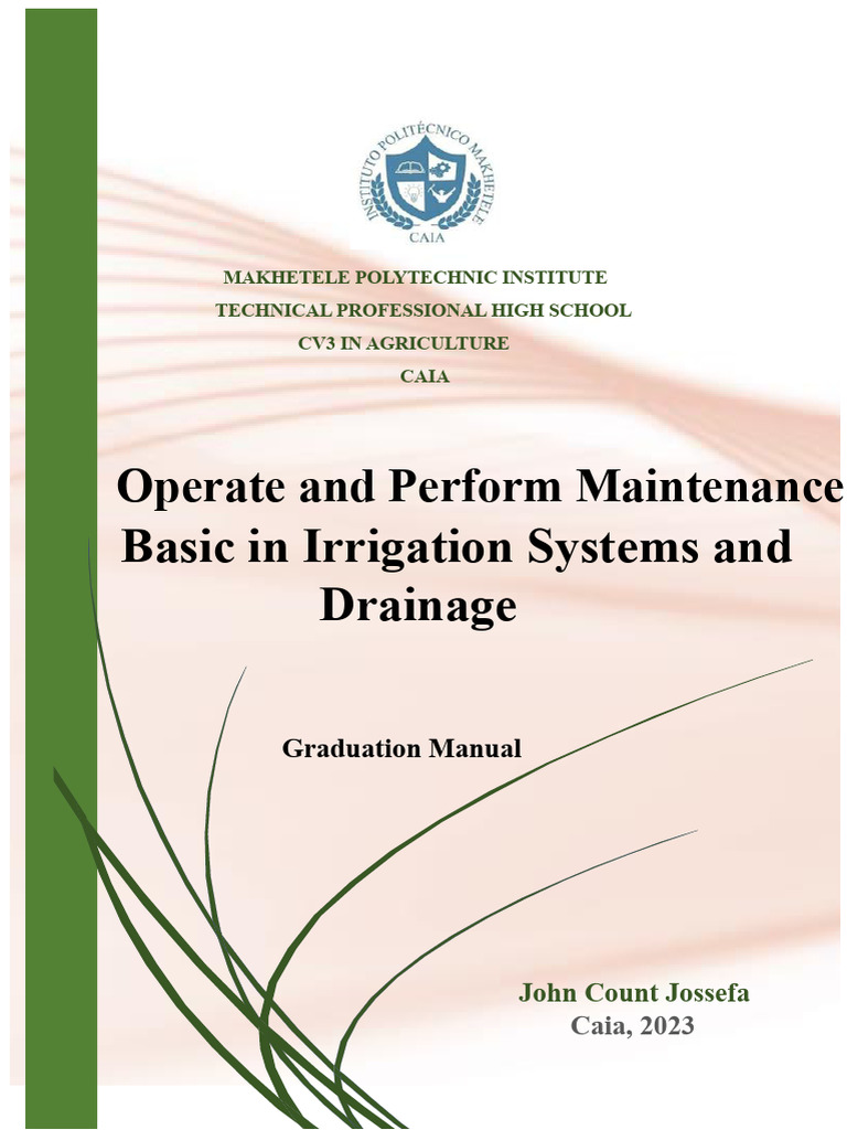 OPERATE IRRIGATION AND DRAINAGE SYSTEMS | PDF | Soil | Evapotranspiration