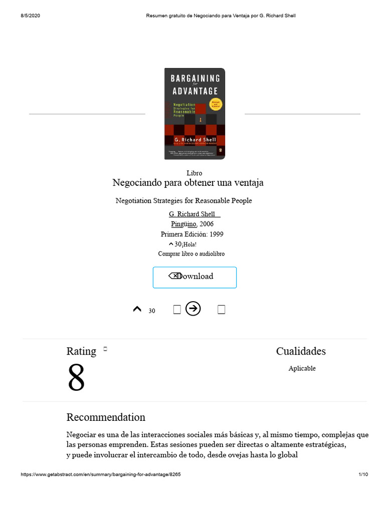 Resumen Gratuito de 