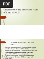 ESAL Calculation Example Table | PDF | Truck | Transportation Engineering