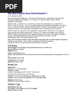 Mortal Kombat II Cheat Codes Guide | PDF