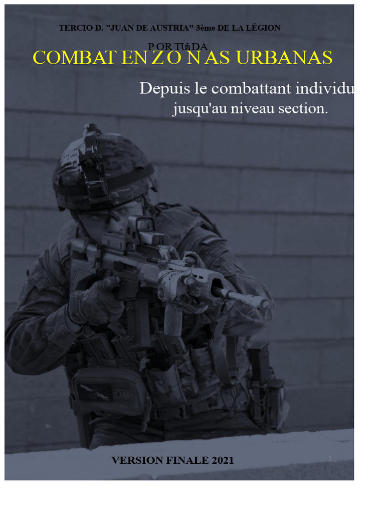 Manuel de Combat Urbain pour Légionnaires | PDF | Fusil | Engin ...