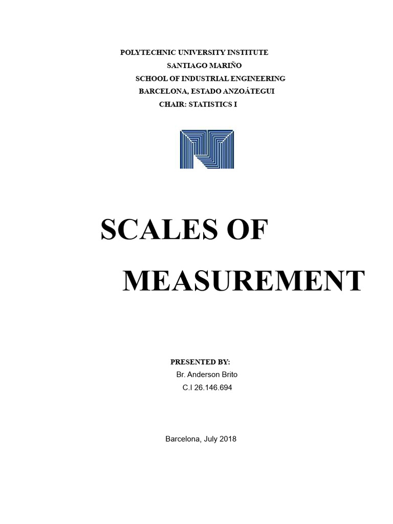 Understanding Measurement Scales in Statistics | PDF | Level Of ...