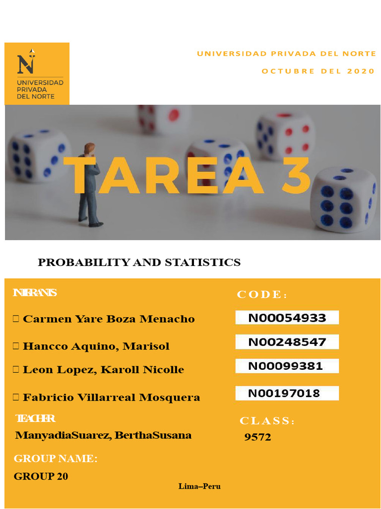 T3 UPN Probability and Statistics | PDF | Confidence Interval | Sample ...