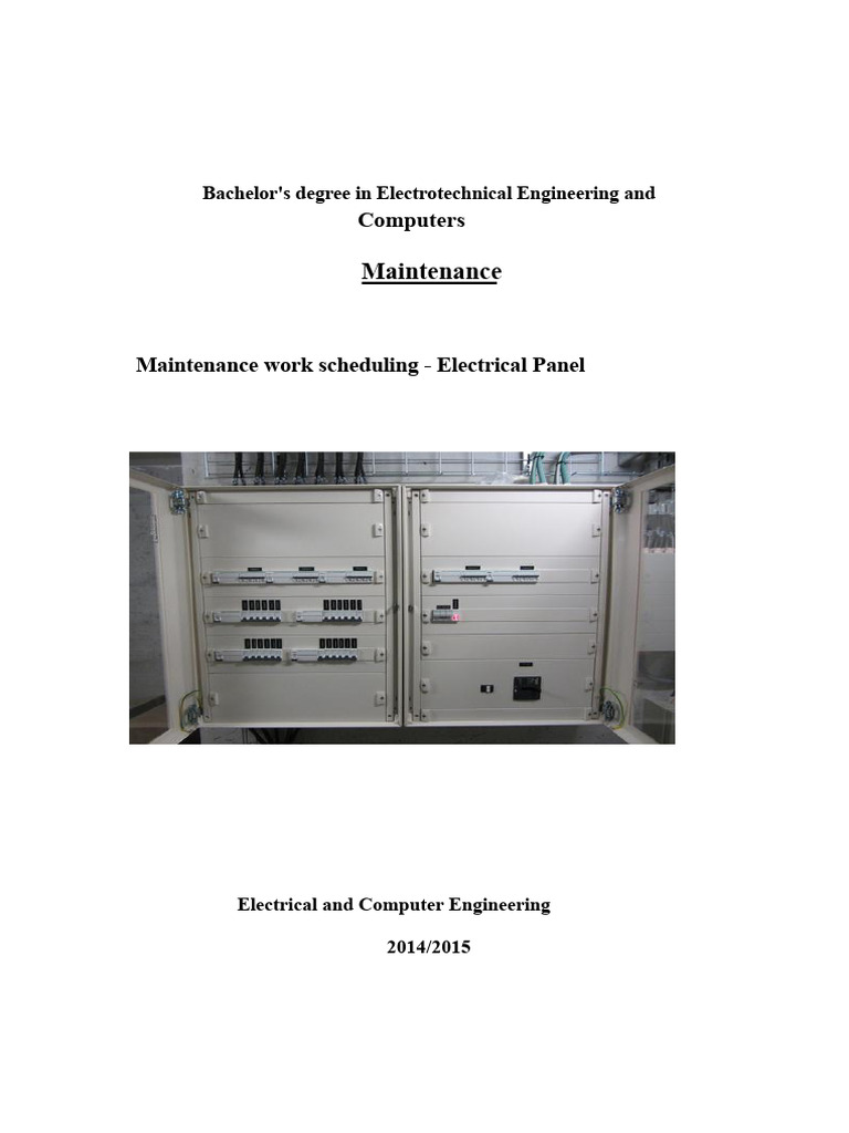Electrical Panel Maintenance Guide | PDF | Insulator (Electricity ...