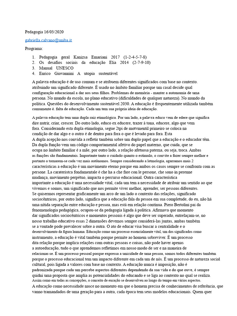 Educação: Conceitos e Desafios Contemporâneos | PDF | Pedagogia | Science
