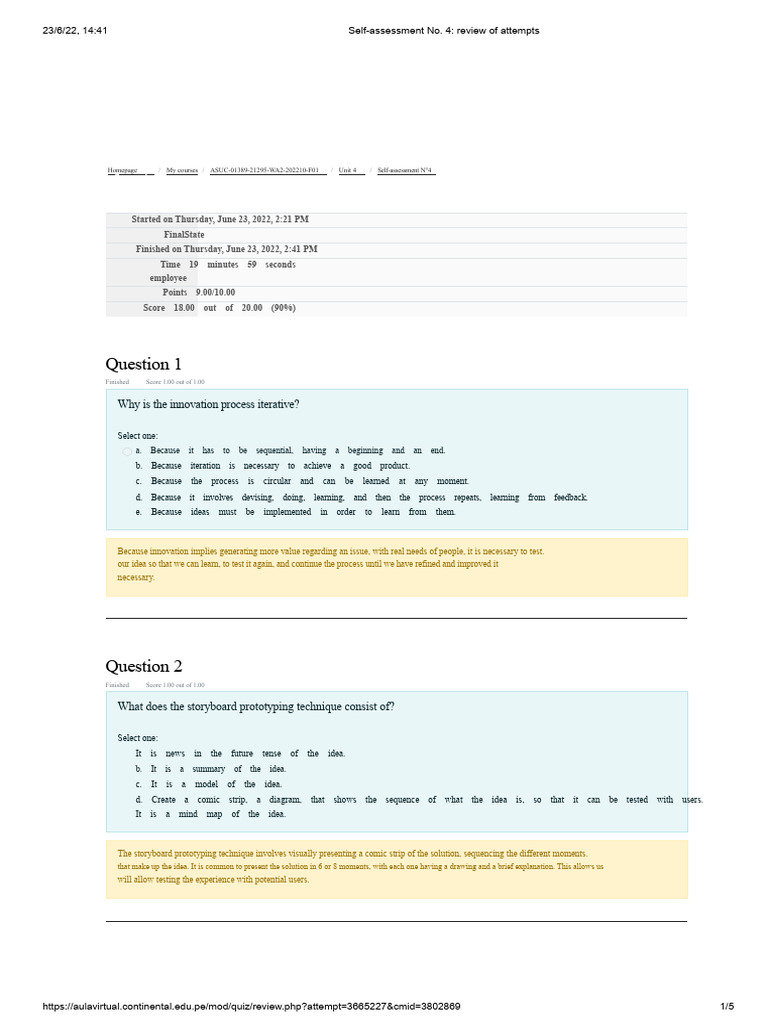 Self-Assessment Review: Innovation Techniques | PDF | Brainstorming ...