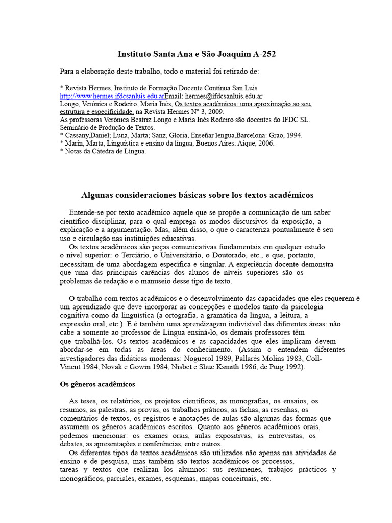 Textos acadêmicos | PDF | Citação | Plágio