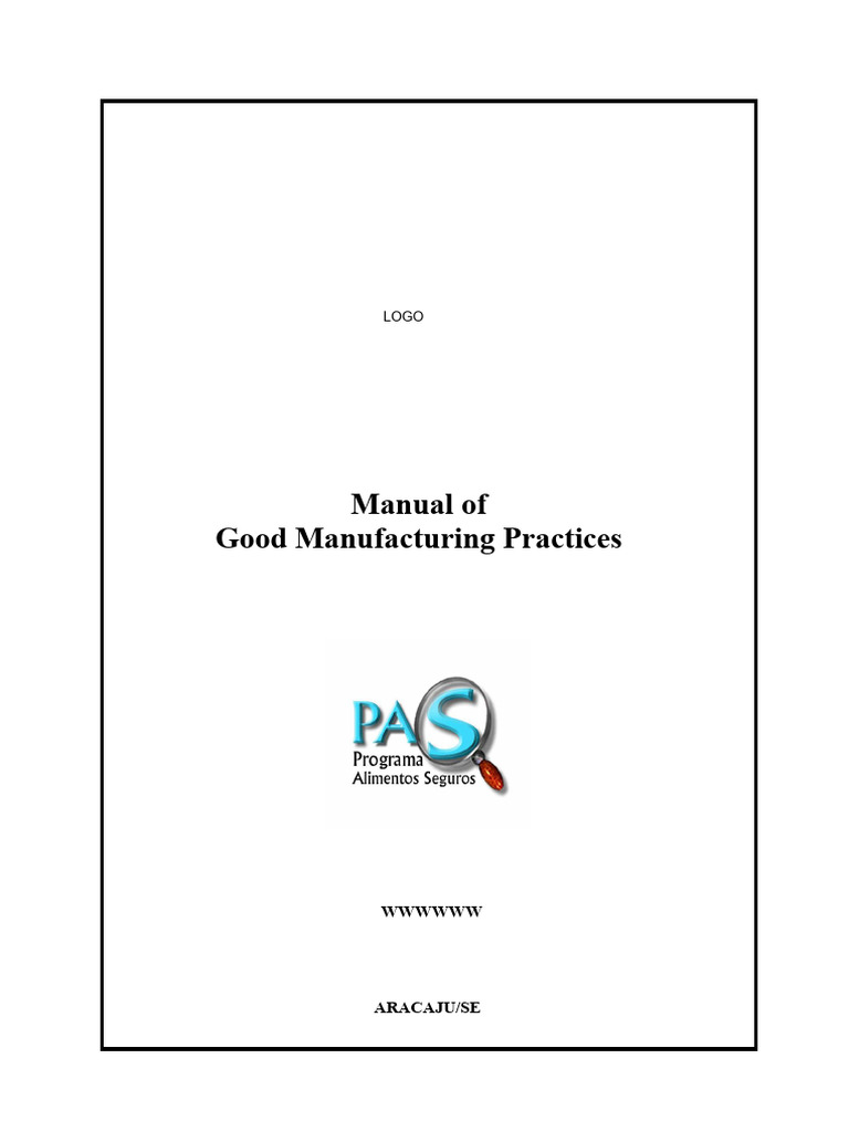 Good Manufacturing Practices Manual | PDF | Hand Washing | Bathroom