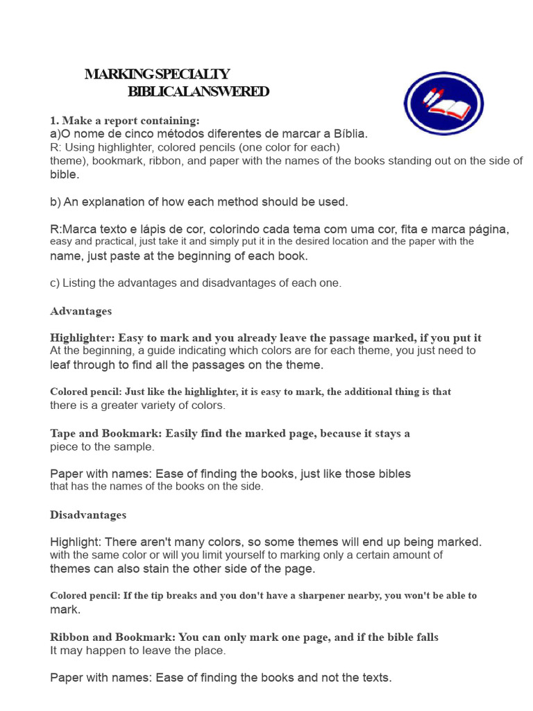 Bible Marking Methods and Guidelines | PDF