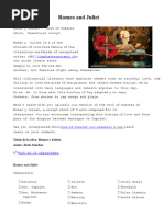 Romeo & Juliet Stage Play Script | PDF | Characters In Romeo And Juliet ...
