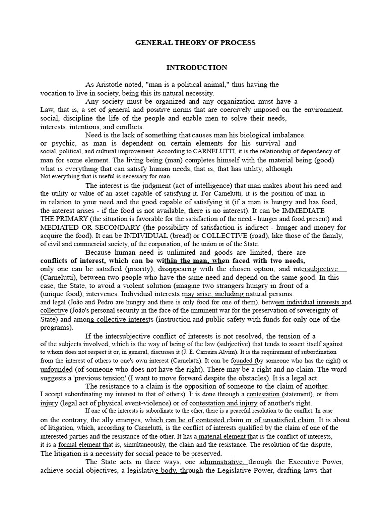 General Theory of The Process Handbook | PDF | Arbitration | Jurisdiction