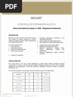 Invar 36 Technical Data Sheet | PDF | Annealing (Metallurgy) | Heat ...