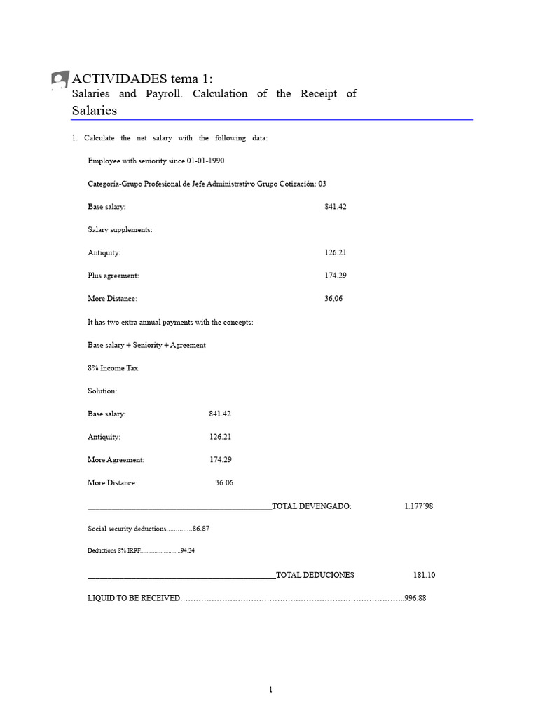 Salary Calculation and Payroll Guidelines | PDF | Salary | Payroll Tax