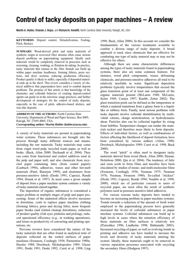 Deposit Control PMs | PDF | Adsorption | Ion