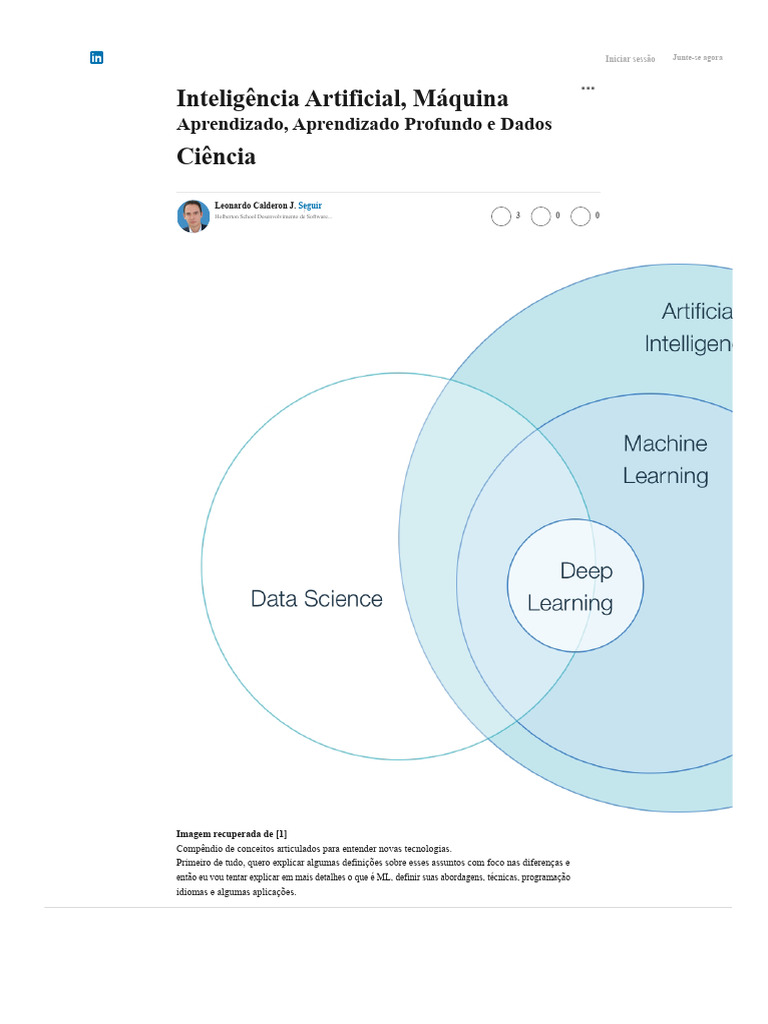 Entenda IA, ML e Deep Learning | PDF | Inteligência artificial ...