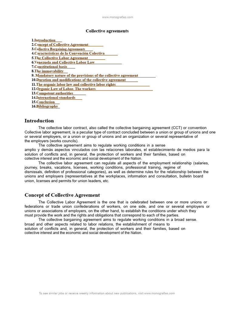 Understanding Collective Labor Agreements | PDF | Collective Bargaining ...