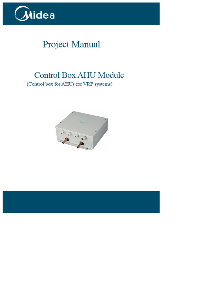 Control Box AHU Module Manual | PDF | Pipe (Fluid Conveyance) | Heat Pump