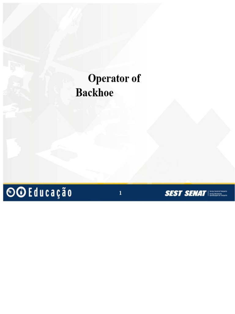 Backhoe Loader Operator Course Overview | PDF | Loader (Equipment ...