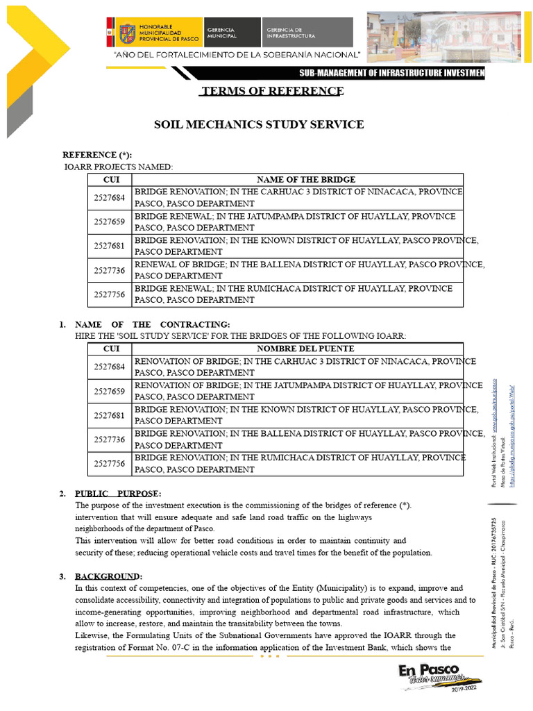 Soil Mechanics Study for Pasco Bridges | PDF | Geotechnical Engineering