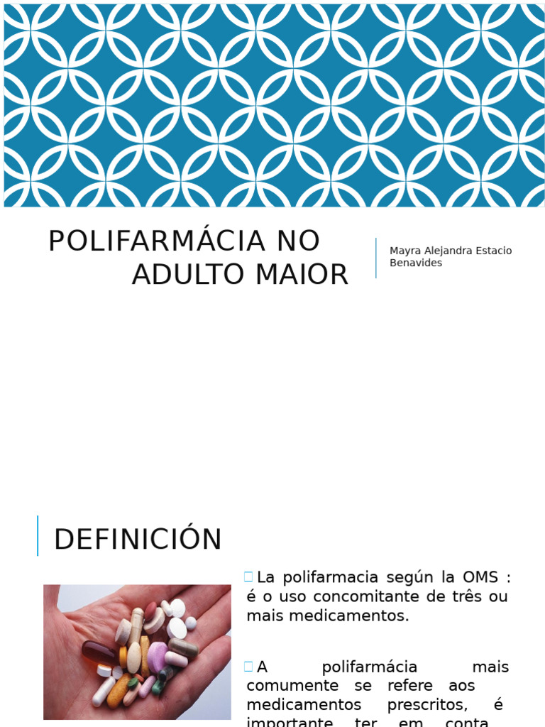Polifarmácia no Idoso | PDF | Terceira idade | Medicina Clínica