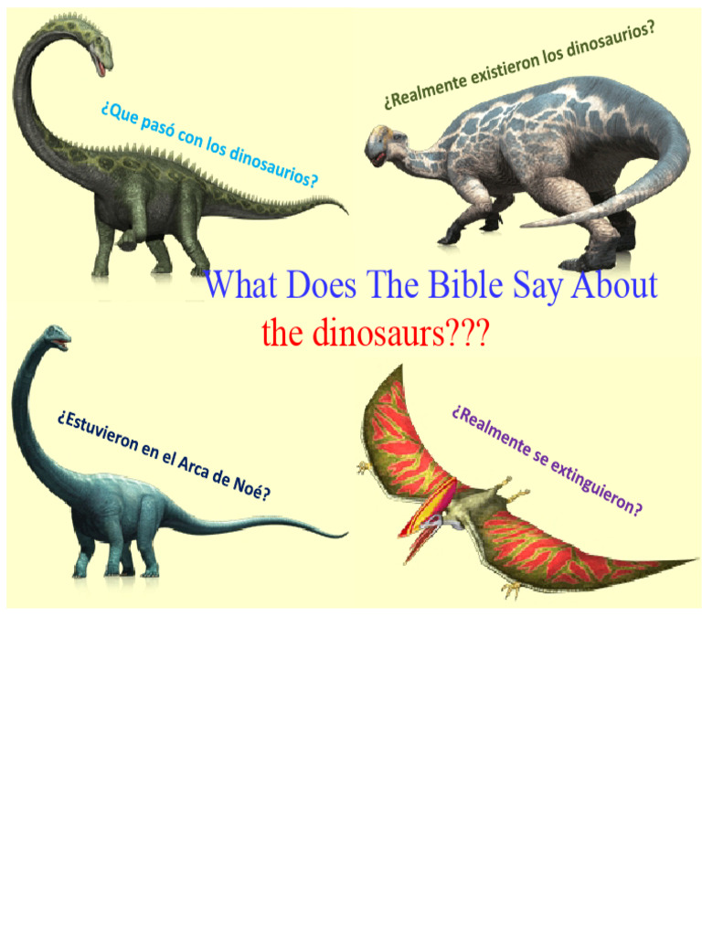 What Does the Bible Say About Dinosaurs (2) PDF Creationism