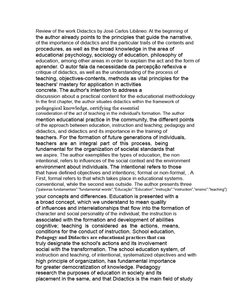 Didactics Review: Key Concepts and Practices | PDF | Pedagogy | Teachers