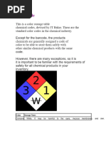 Color-Coded Chemical Storage Guide | PDF