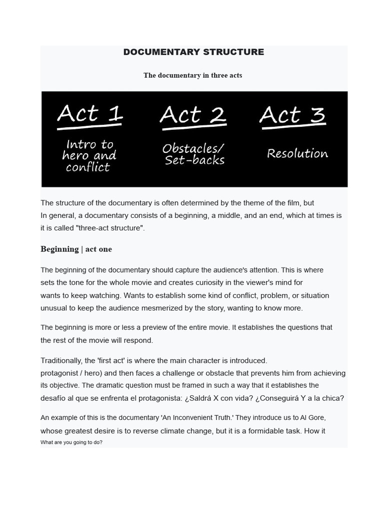 Understanding Documentary Structure | PDF | Documentary Film | Narrative
