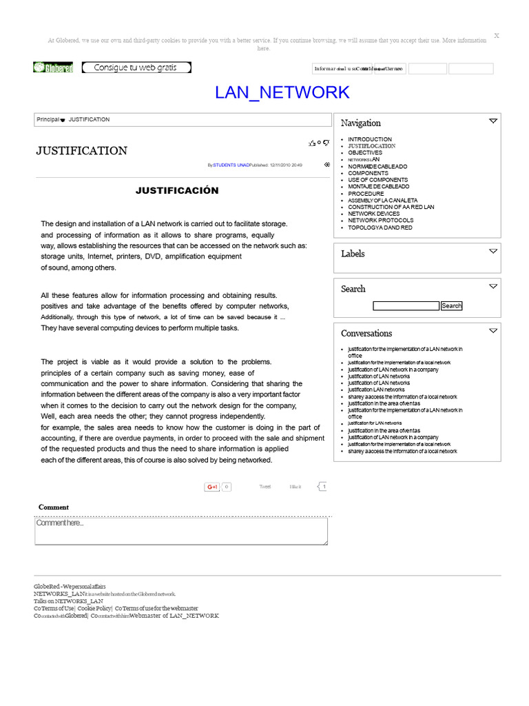Justification for Implementing LAN Network | PDF | Computer Network ...