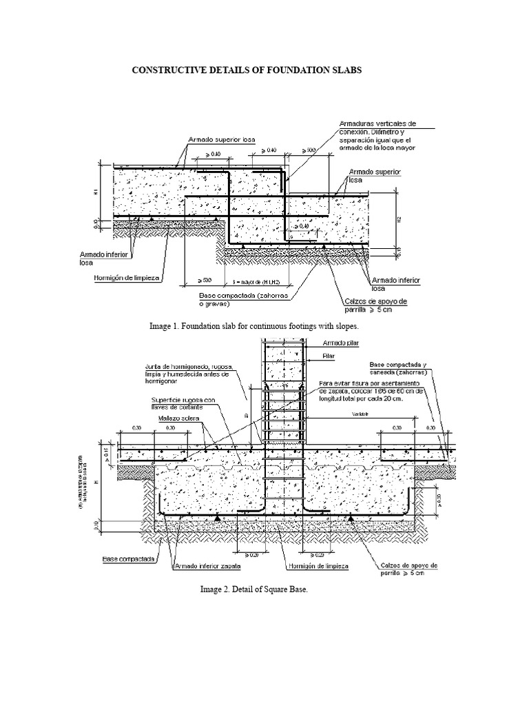 Foundation Slab Construction Details | PDF