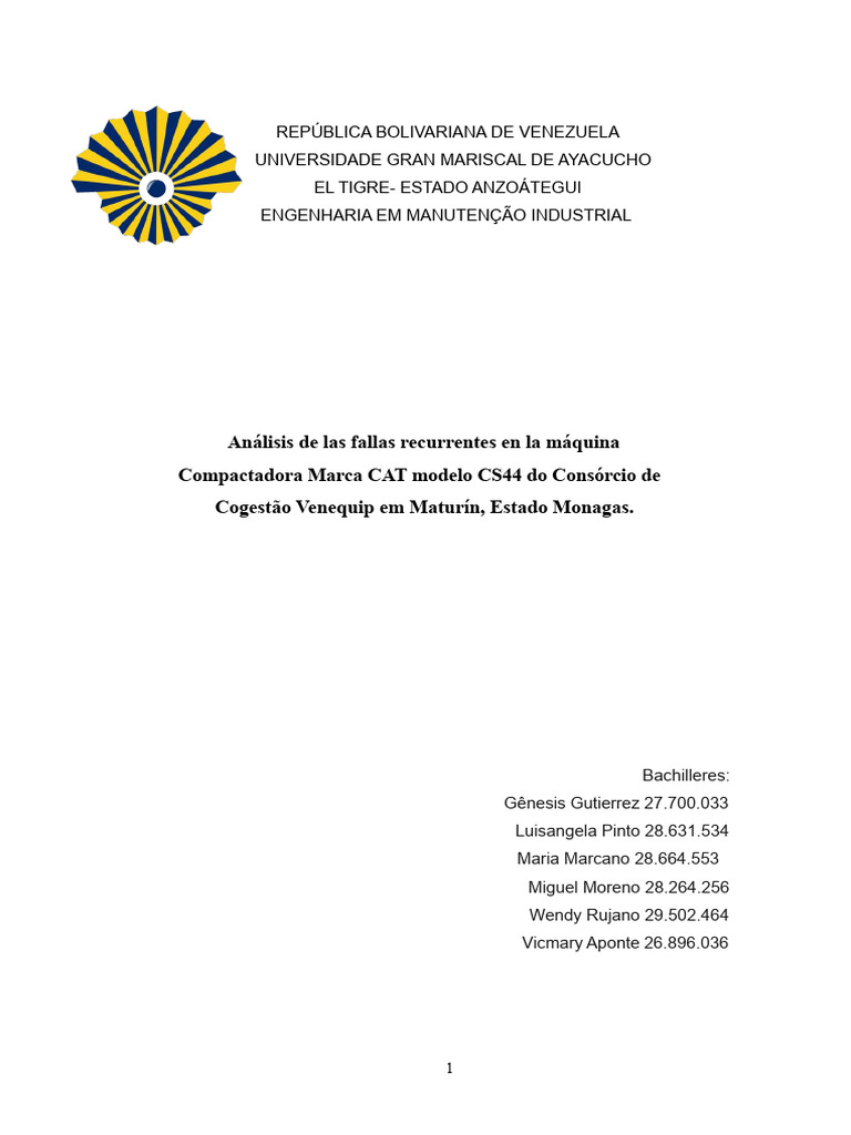 Análise de Falhas na Compactadora CAT CS44 | PDF | Motores | Freio