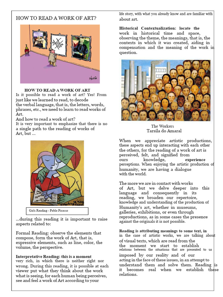 How To Read A Work of Art | PDF | Knowledge | Psychological Concepts