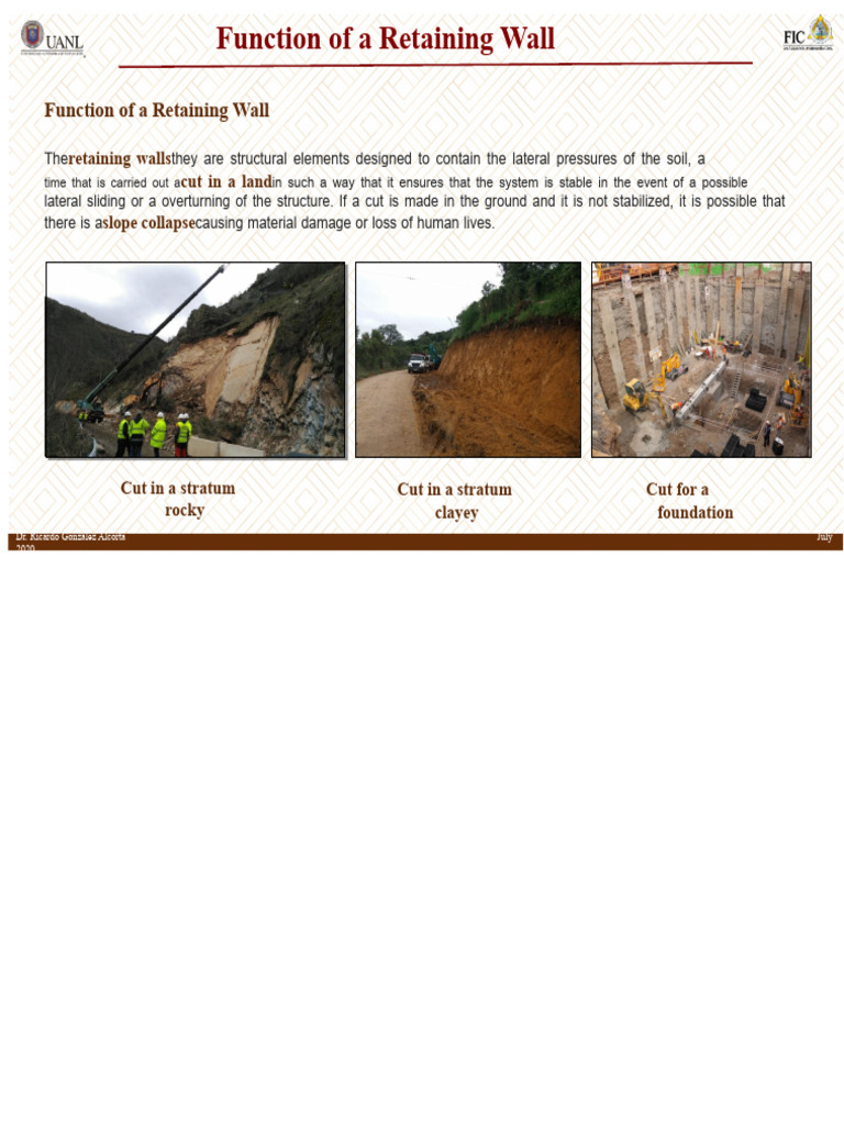 Understanding Retaining Wall Functions | PDF | Building Technology ...