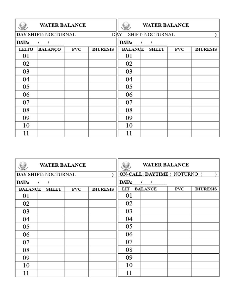 WATER BALANCE | PDF