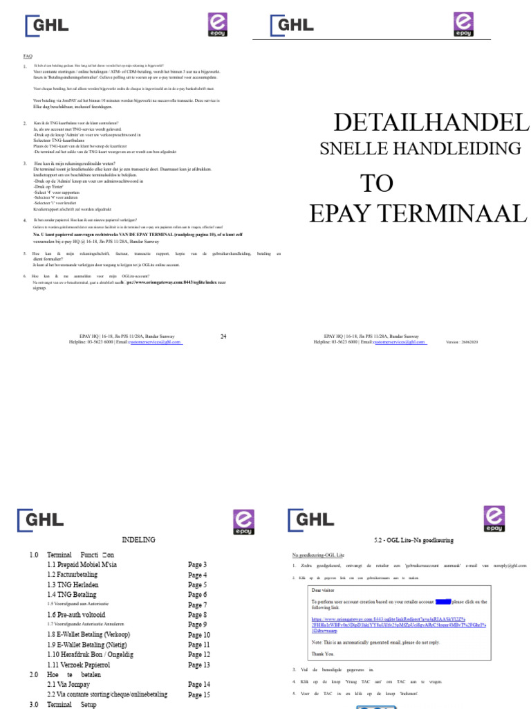 Epay Machine Handleiding | PDF