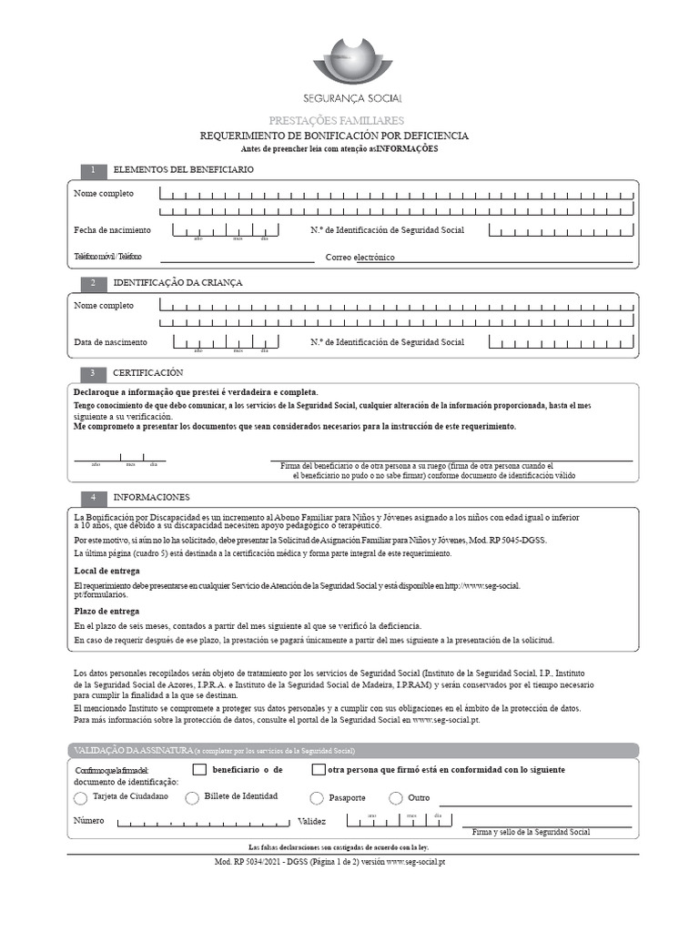 RP 5034 | PDF | Invalidez