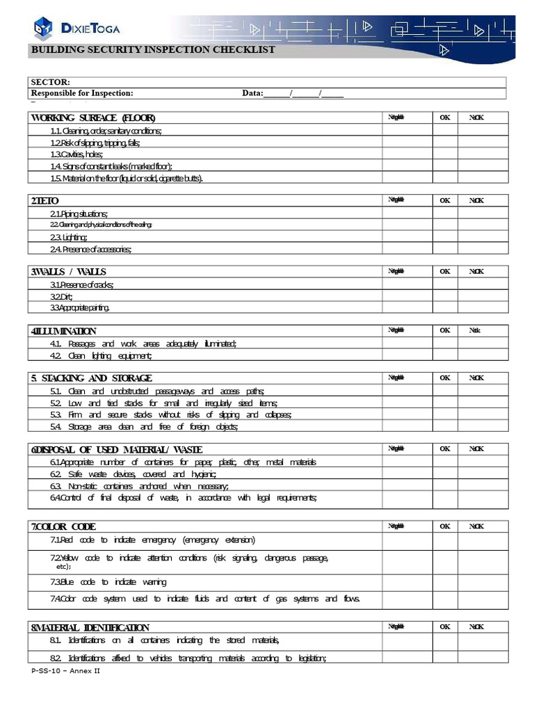 Building inspection checklist model | PDF | Lighting | Waste