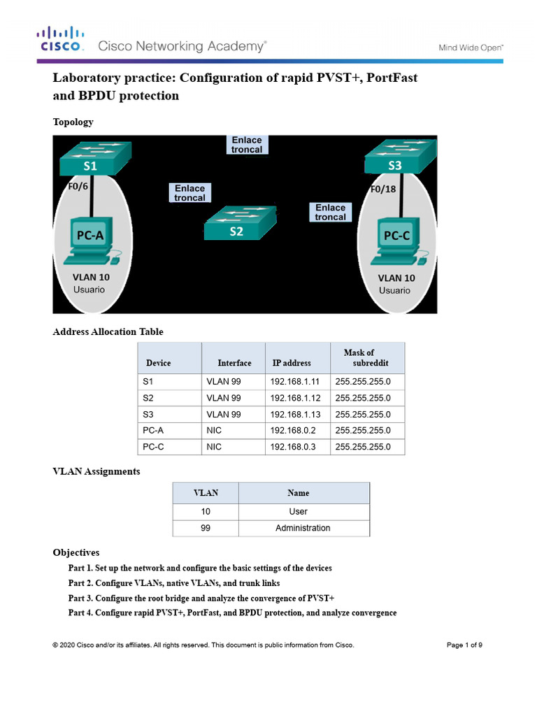 Rapid PVST+ Configuration Guide | PDF | Network Architecture | Internet ...